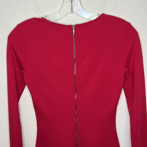 NWT Armani Exchange Red Bodycon Dress. Size XS - Picture 9 of 10